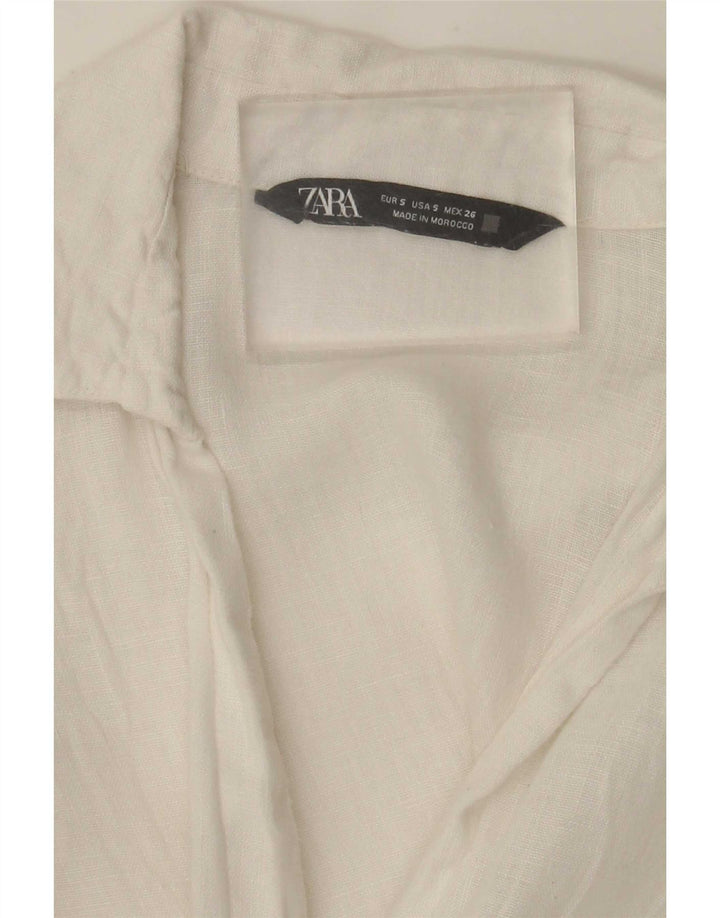 Camicia Zara da donna UK 10 piccola bianca
