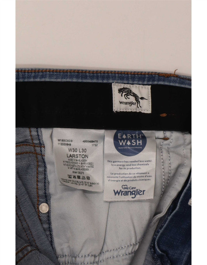 Jeans Wrangler Larston Slim da uomo W30 L30 in cotone blu