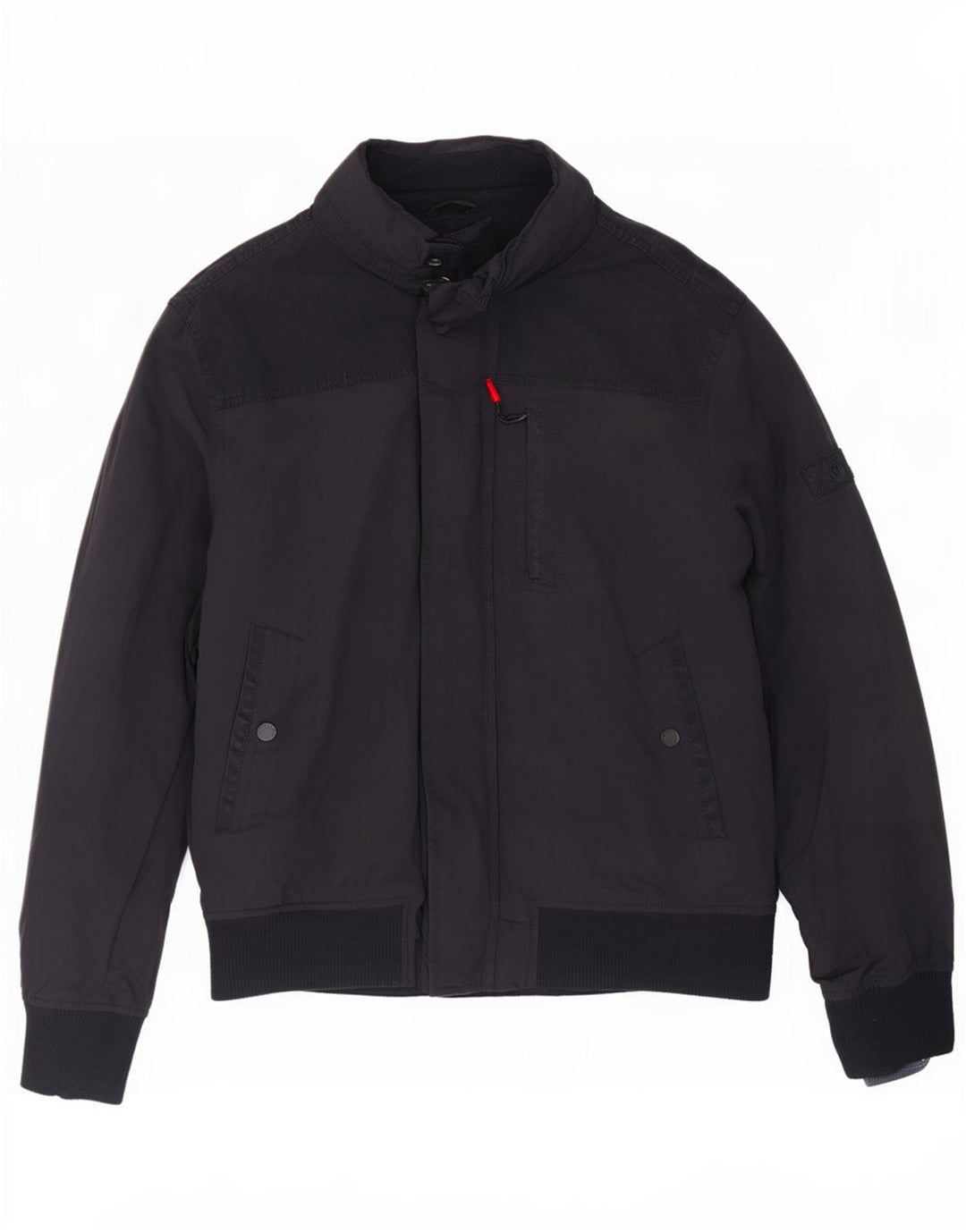 Bomber con cappuccio da uomo Fat Face UK 38 Poliestere medio blu navy