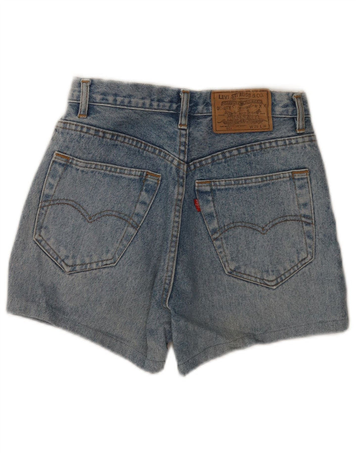 Pantaloncini di jeans Levi's 501 da donna W29 in cotone blu medio