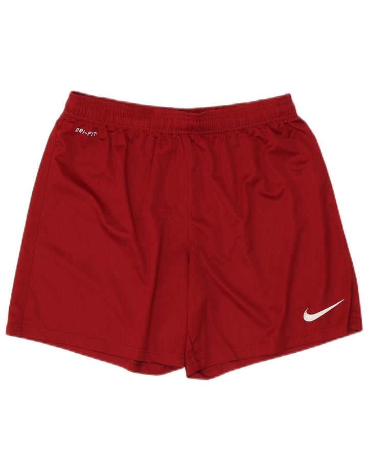 Pantaloncini sportivi Nike Dri Fit da uomo in poliestere rosso medio