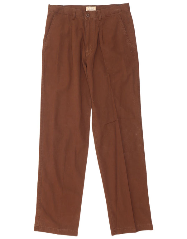 Pantaloni chino dritti da uomo Rifle W34 L34 in cotone marrone