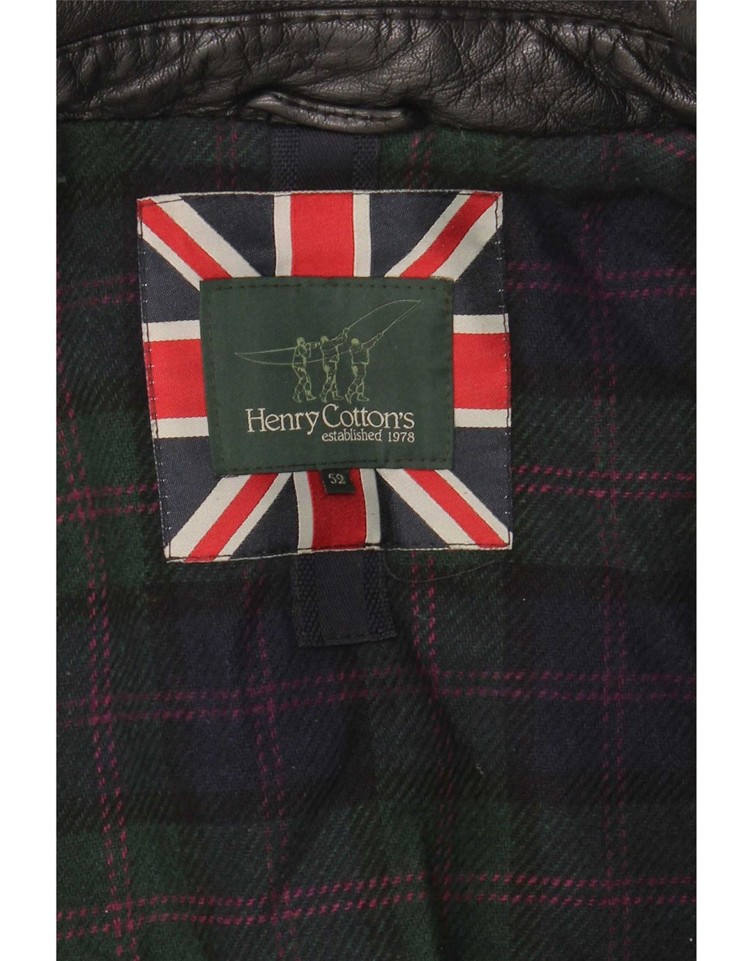 Giacca in pelle da uomo Henry Cottons IT 52 XL Nera