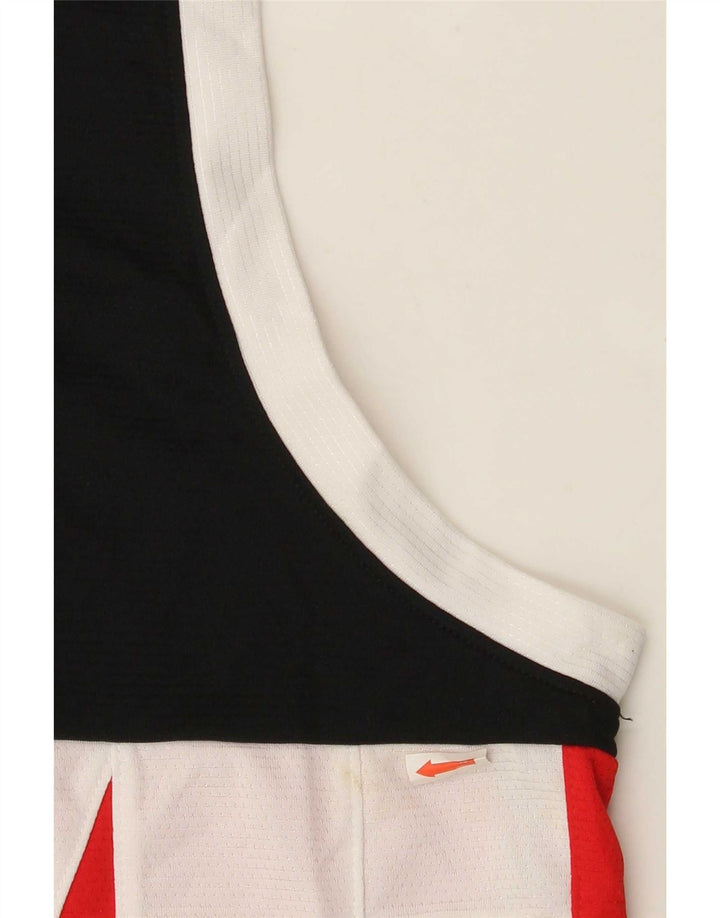 Nike - Canotta grafica da uomo, grande, in poliestere color block rosso