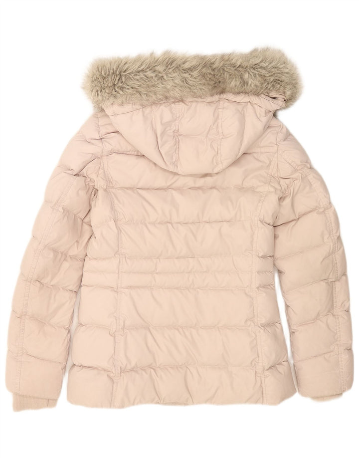 Giacca imbottita con cappuccio da donna Tommy Hilfiger UK 6 XS poliestere rosa