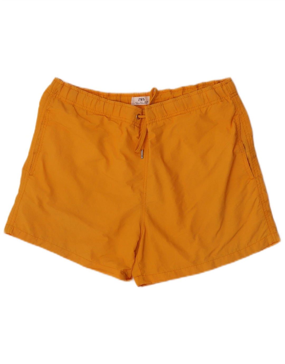 Pantaloncini da bagno da uomo Zara grandi in nylon giallo