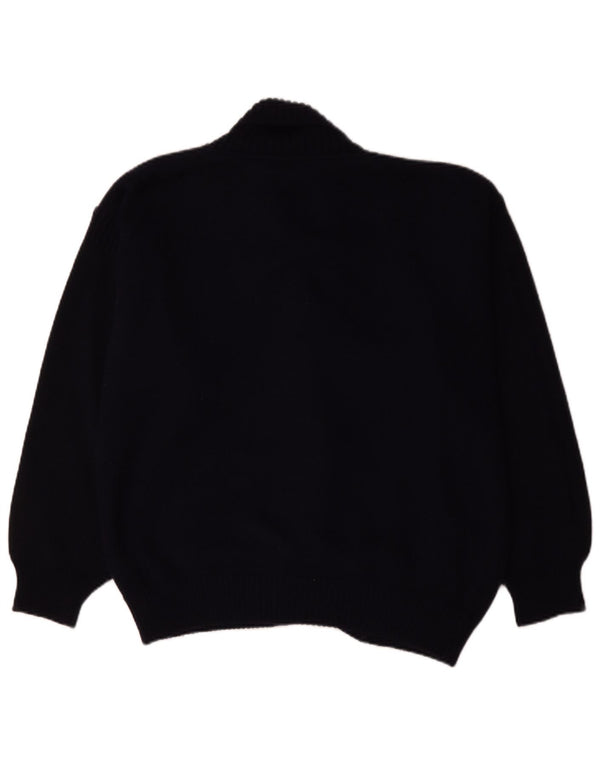 Maglione cardigan da donna Frank Alexs IT 52 2XL Lana blu navy