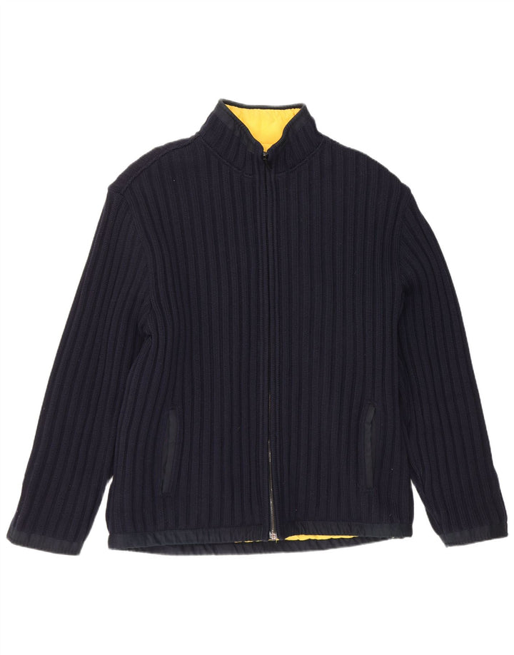 Maglione cardigan da uomo Paul & Shark grande blu navy