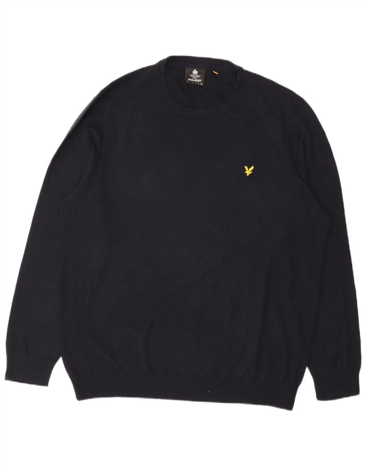 Maglione maglione girocollo da uomo Lyle & Scott 2XL Blu navy