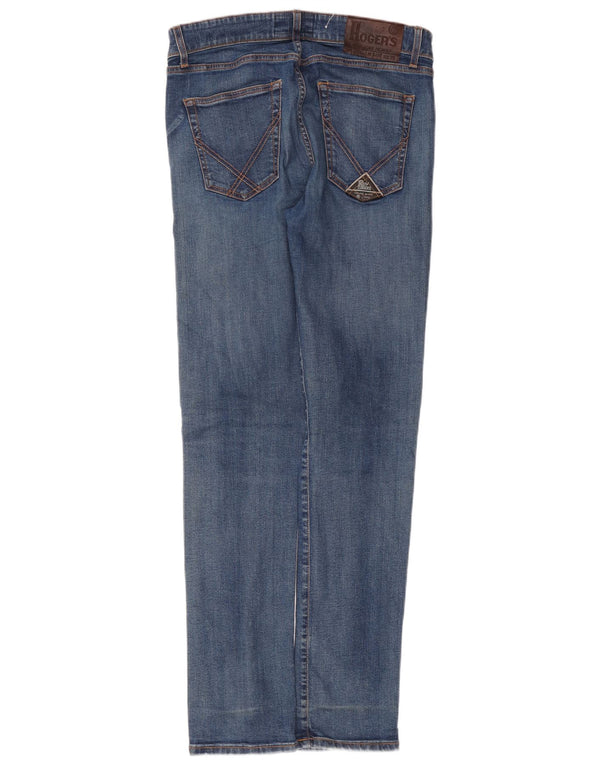 Jeans slim superiori da donna Roy Rogers W35 L33 cotone blu
