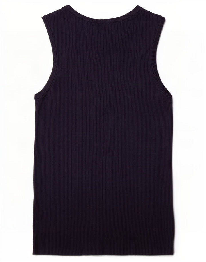 Canotta da donna Marks & Spencer UK 8 Small in viscosa blu navy