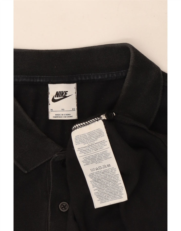 Polo Nike da uomo XL in cotone nero