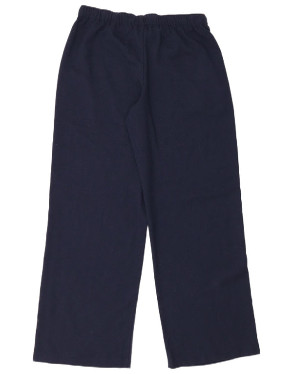 Pantaloni casual HOLLISTER da donna a gamba larga medi W30 L32 blu navy