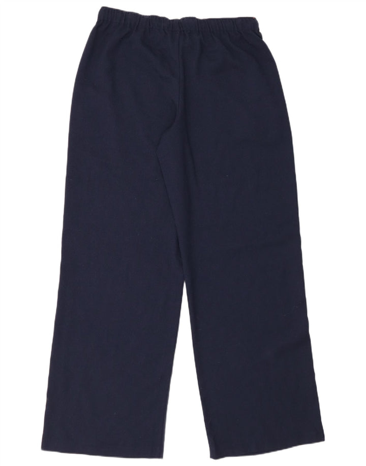 Pantaloni casual HOLLISTER da donna a gamba larga medi W30 L32 blu navy