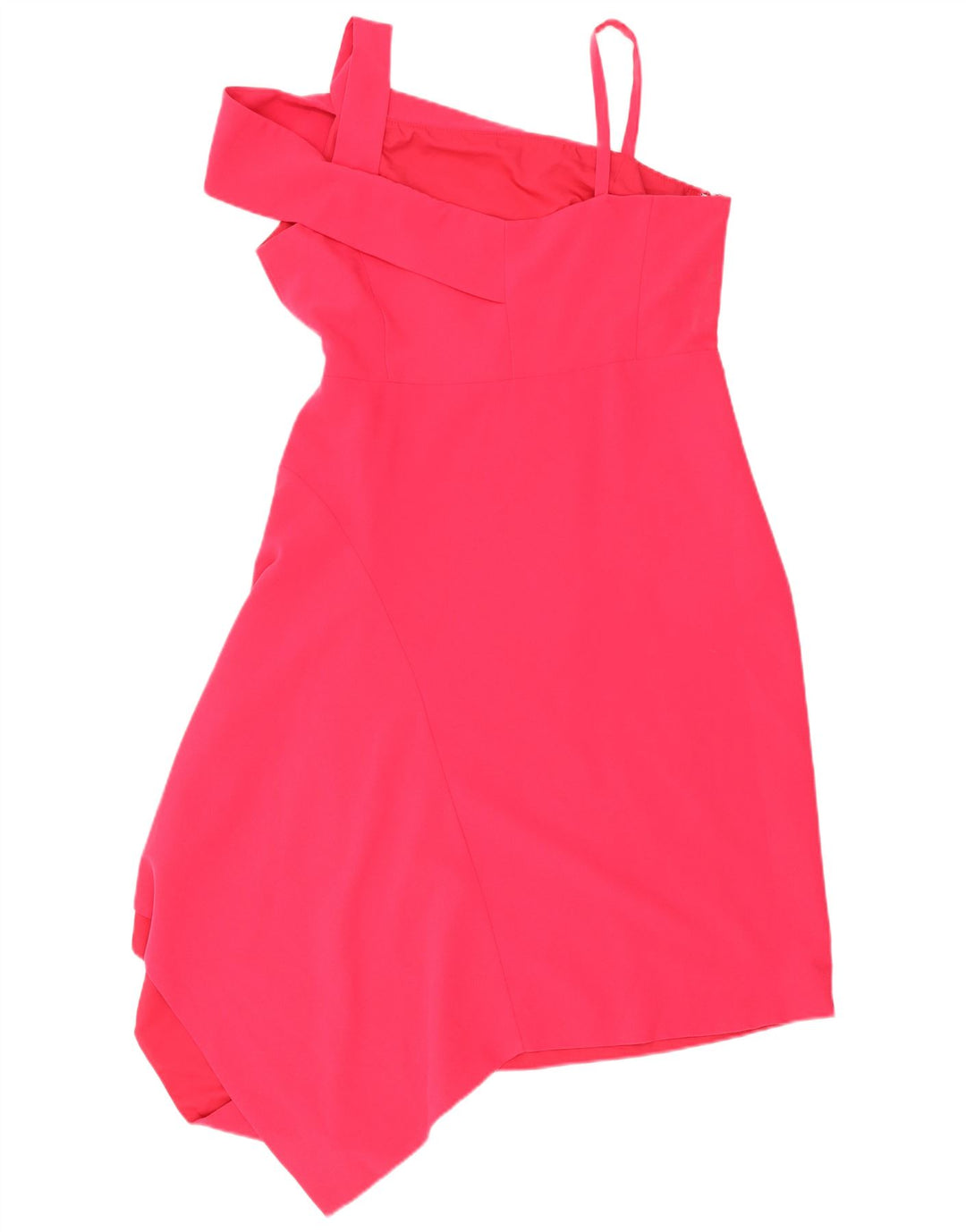 Abito asimmetrico senza maniche da donna Coast UK 18 XL poliestere rosa