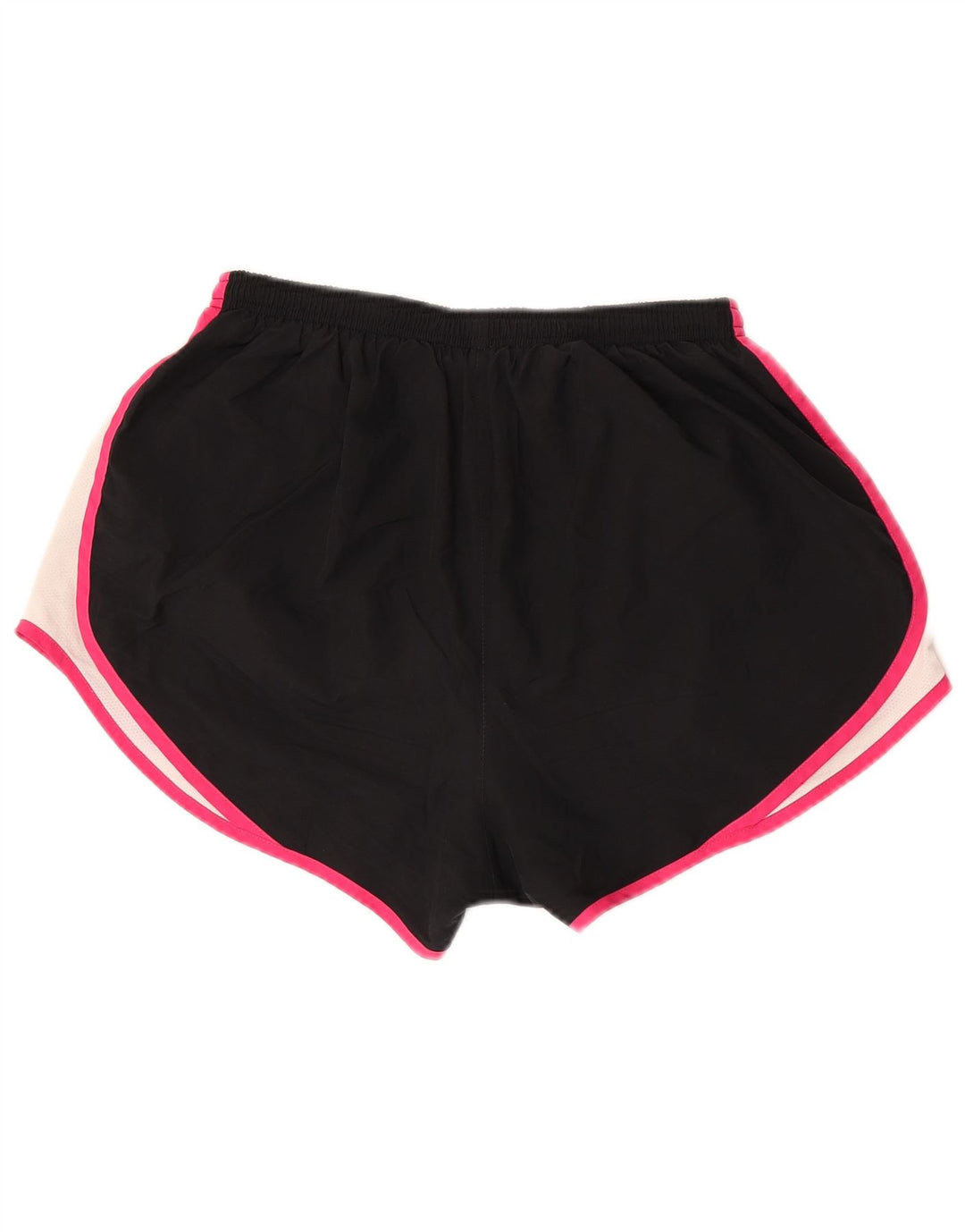 Pantaloncini sportivi Nike Dri Fit da donna UK 14 Large Nero Colourblock Poliestere