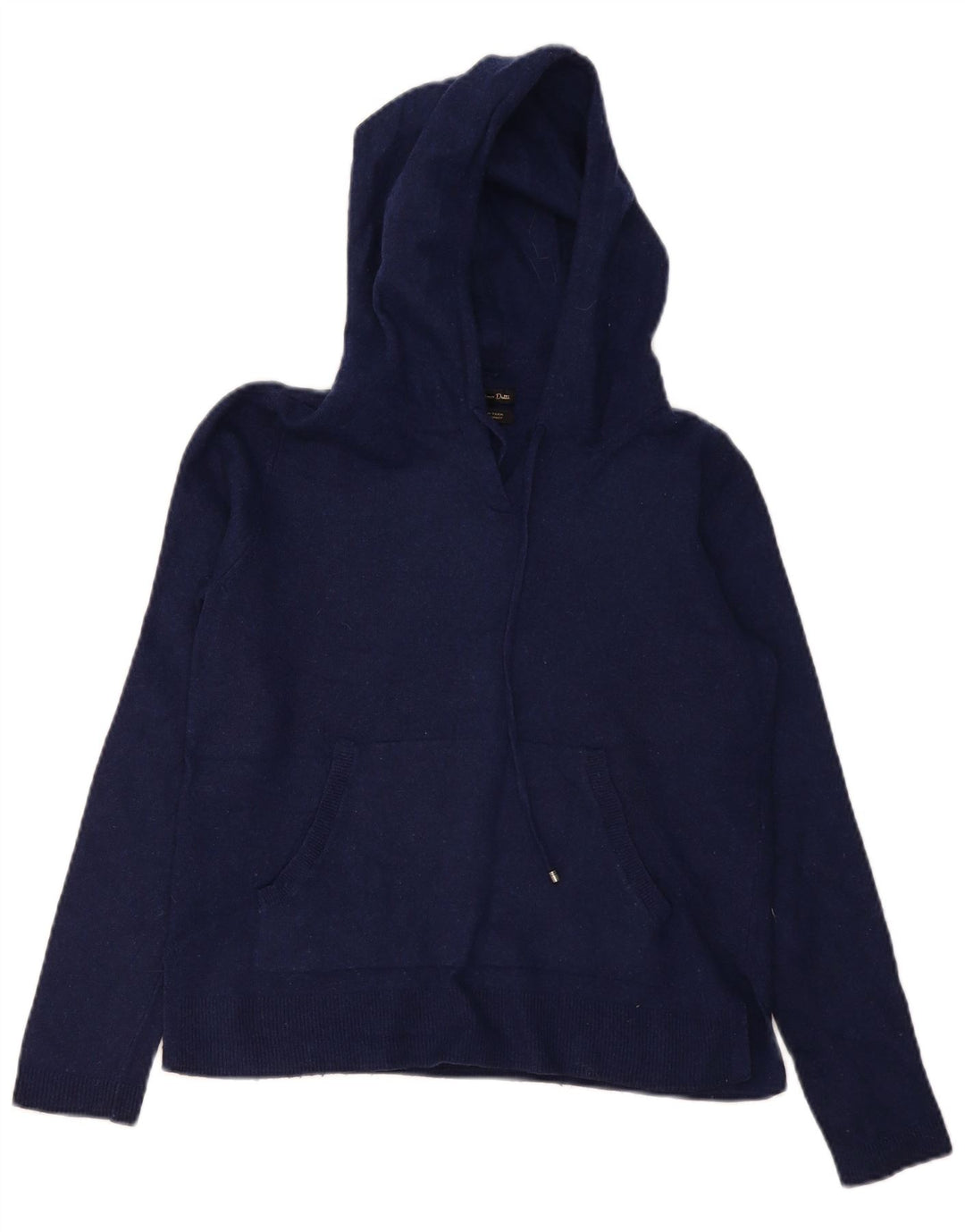 Maglione maglione con cappuccio da donna Massimo Dutti UK 10 piccolo lana blu navy