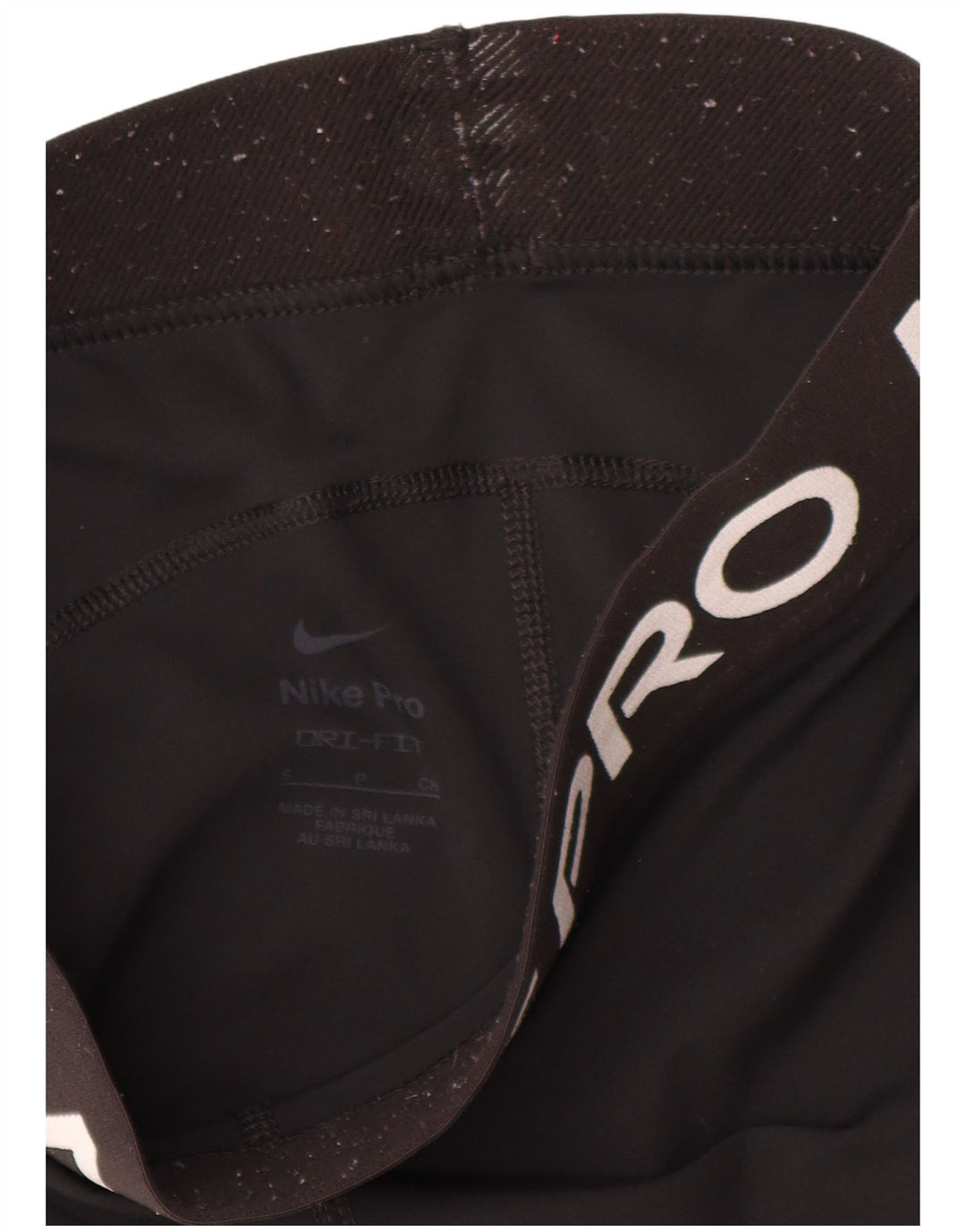 Leggings Nike Dri Fit Graphic Capri da donna UK 10 piccoli neri