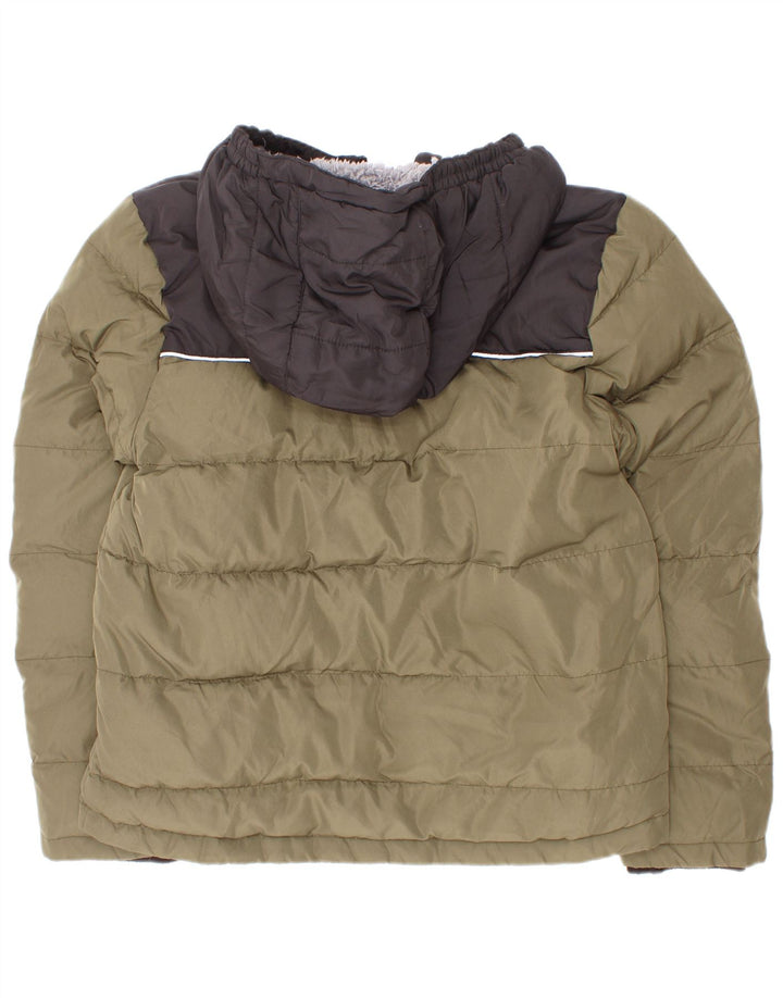 Giacca imbottita con cappuccio per ragazzi Eddie Bauer 7-8 anni piccola color kaki