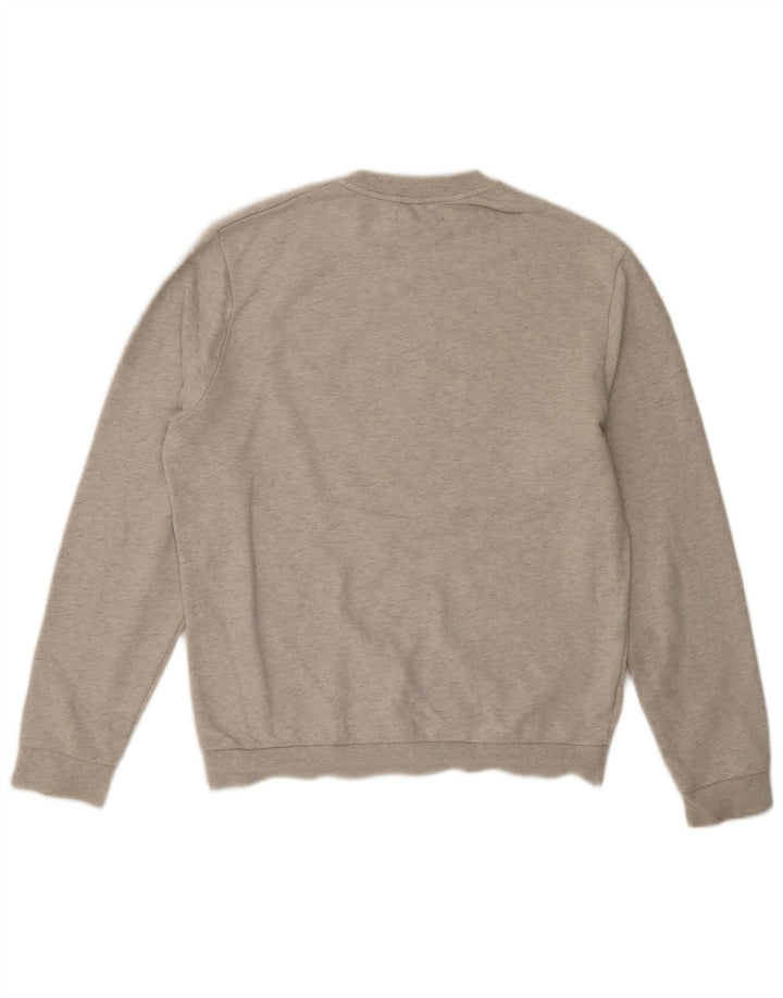 Felpa grafica da uomo Fred Perry in cotone grigio medio
