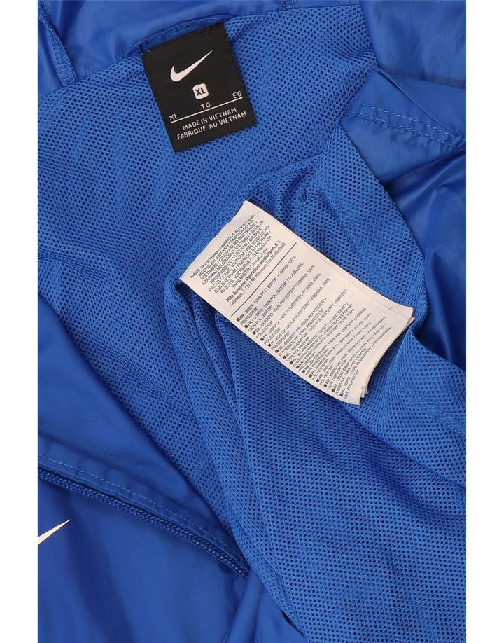 Giacca da tuta da uomo con cappuccio Nike XL blu poliestere
