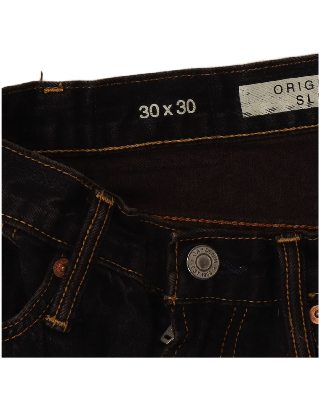 Jeans slim da donna Gap W30 L30 cotone blu navy