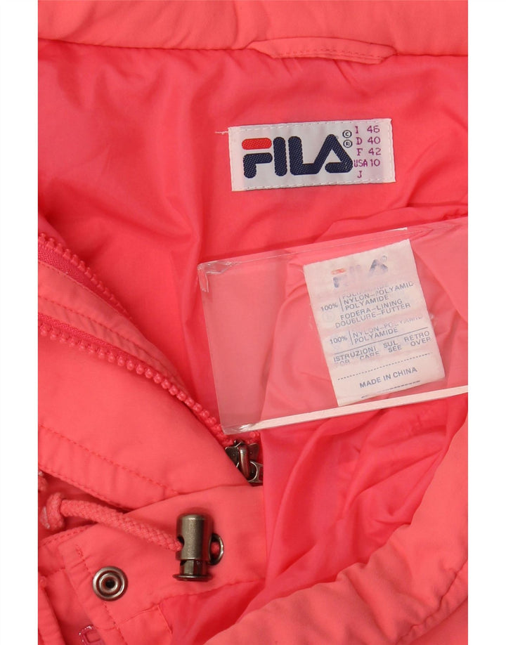 Giacca a vento da donna Fila US 10 Large rosa in poliammide