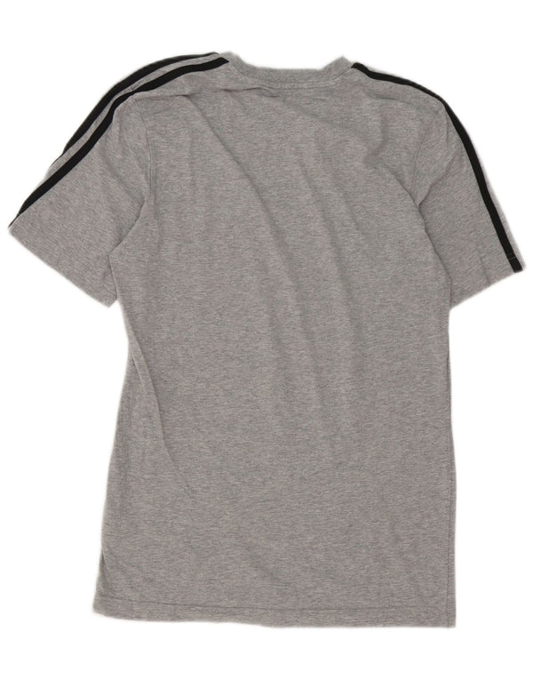 T-shirt Adidas da uomo Top Small in cotone grigio