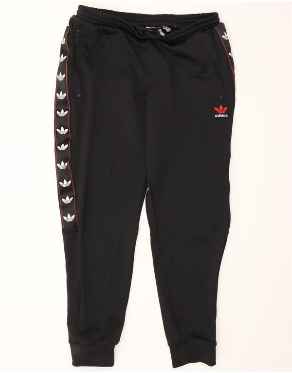 Adidas Pantaloni da tuta grafica da uomo Joggers Large Nero Colourblock