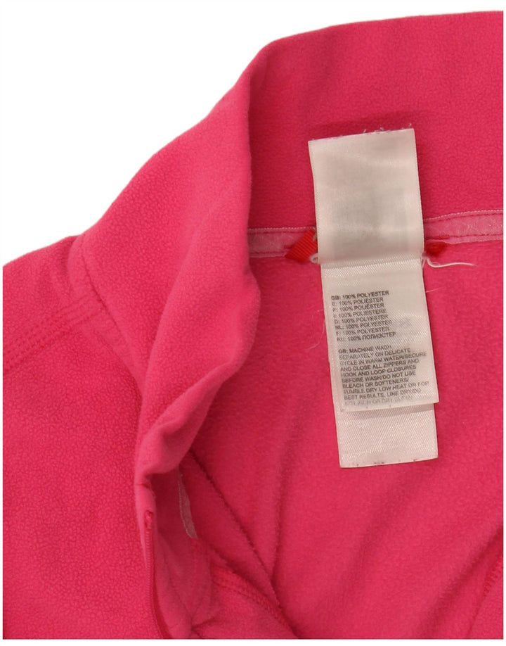 Maglione in pile da donna con collo e zip The North Face UK 12 Poliestere rosa medio