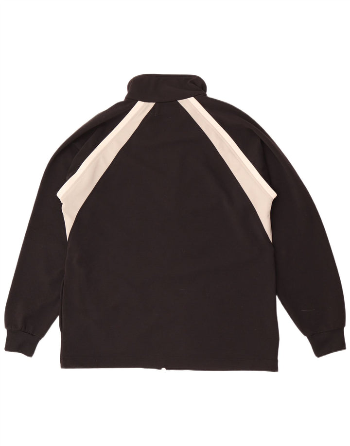 Giacca da tuta da uomo Kappa grande in poliestere color block nero