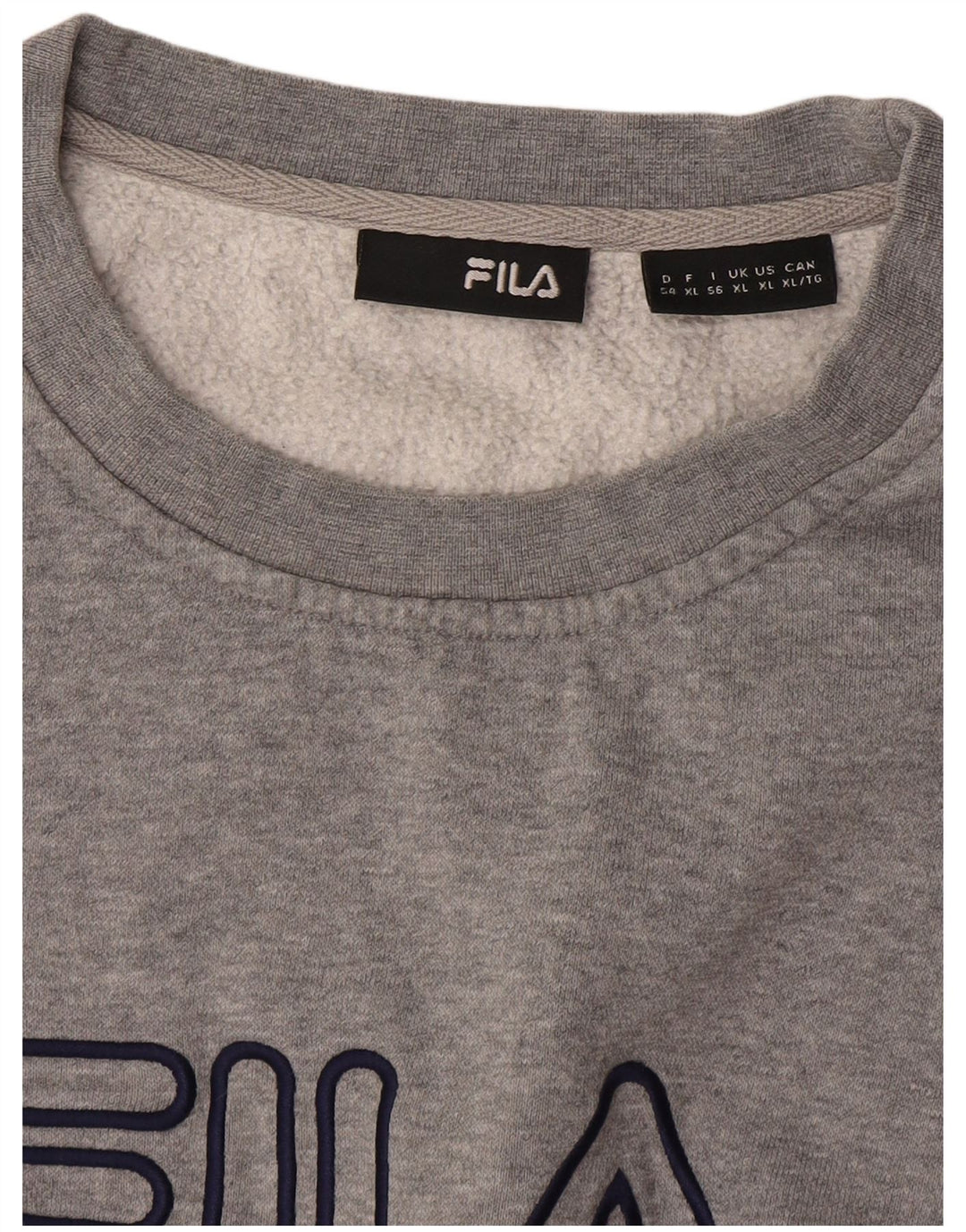 Felpa grafica da uomo Fila Jumper XL grigio screziato