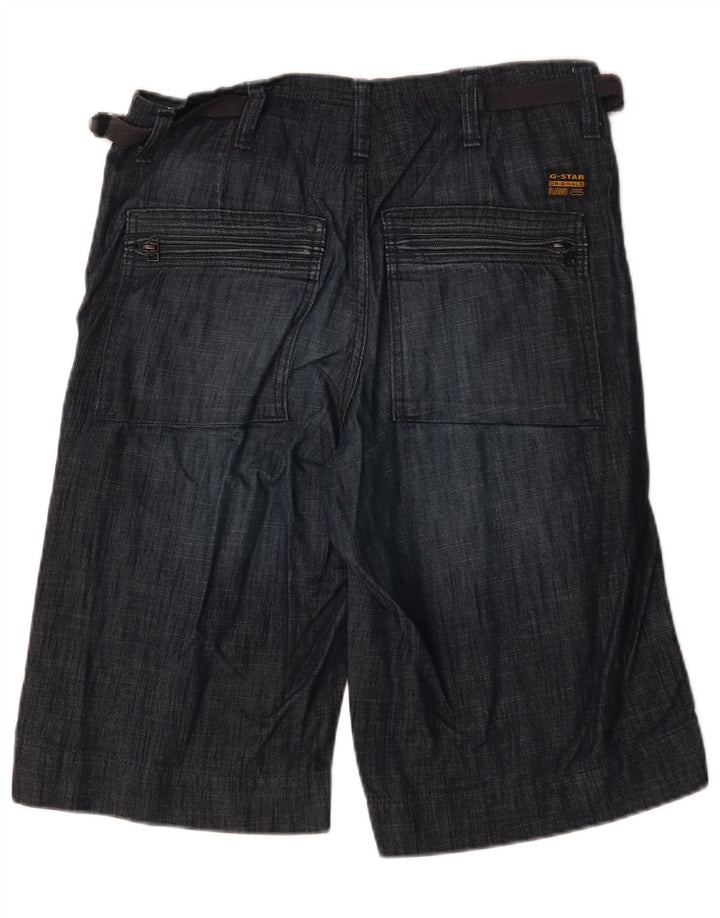 Pantaloncini di jeans da uomo G-Star medi W32 cotone blu navy