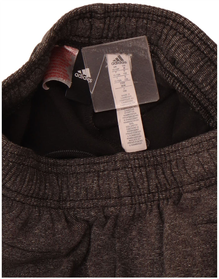 Pantaloni da tuta ADIDAS per ragazze, pantaloni da jogging, 11-12 anni, cotone grigio screziato