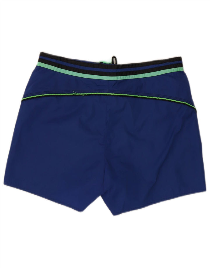 Pantaloncini da bagno da uomo Colmar in poliammide a righe blu medio