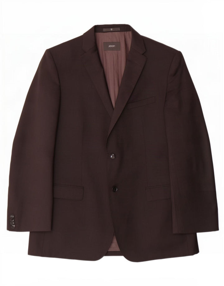 Giacca blazer da uomo a 2 bottoni Joop IT 52 XL lana nera