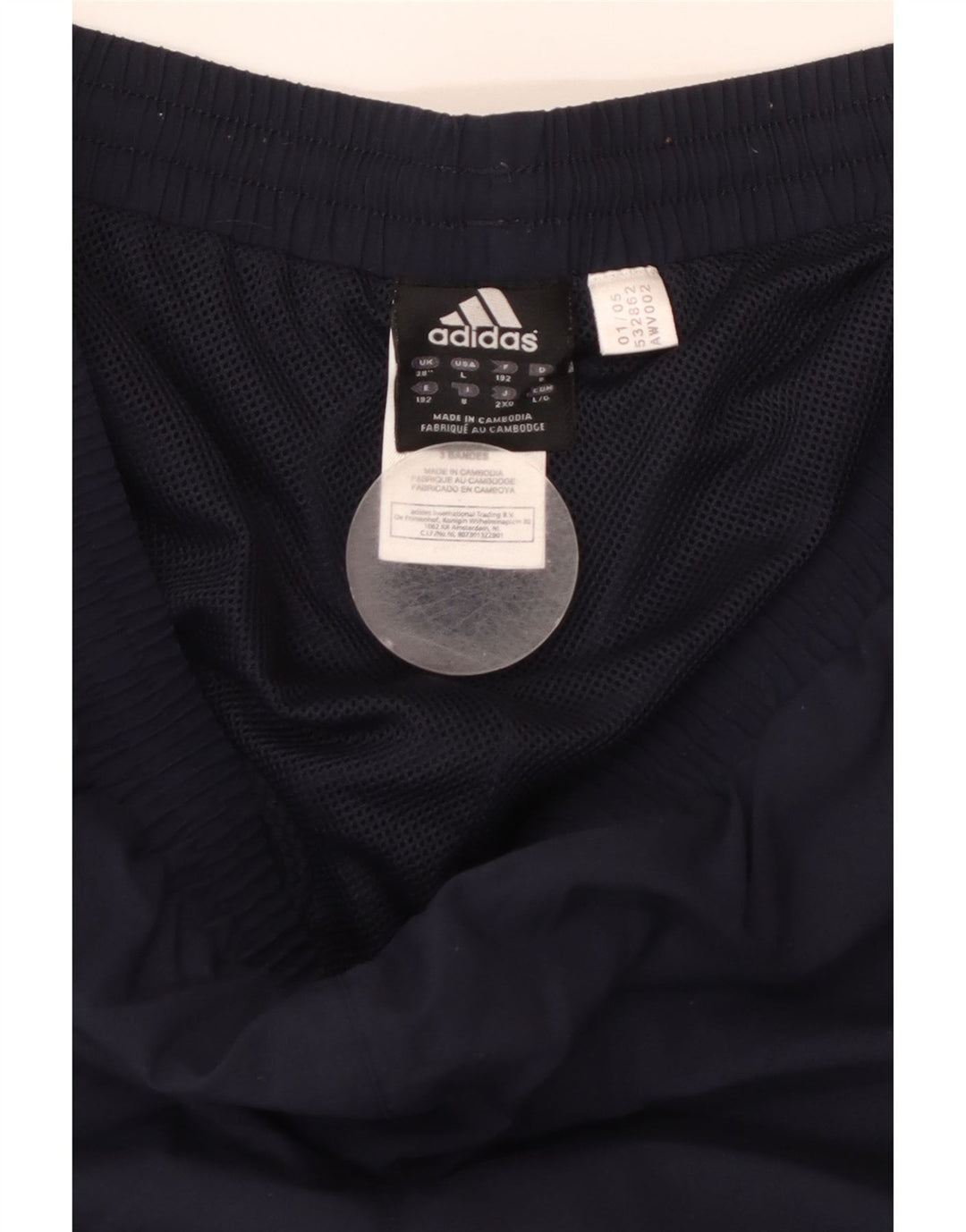 Pantaloni da tuta da uomo ADIDAS XL poliestere blu navy