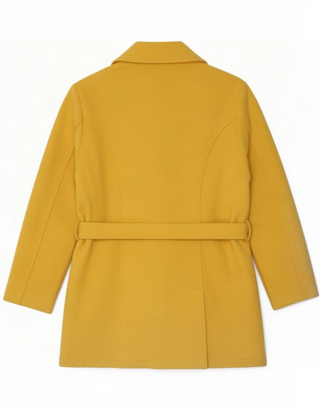 Mona Lisa Cappotto da marinaio da donna UK 12 Medio Giallo Lana
