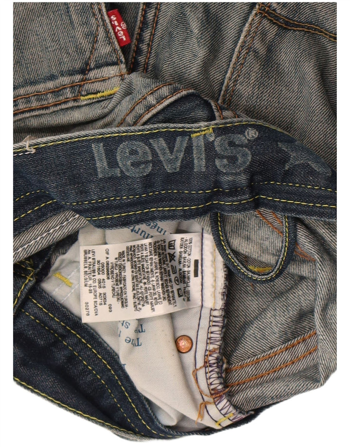 Pantaloncini di jeans grafici da donna Levi's W30 cotone blu medio