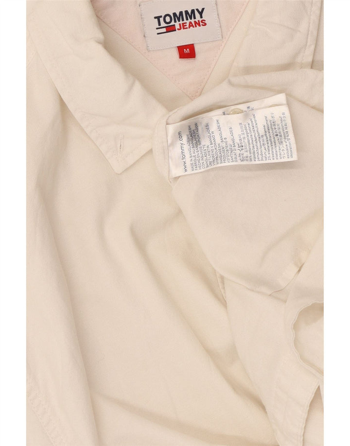 TOMMY HILFIGER Camicia slim fit da uomo in cotone bianco medio