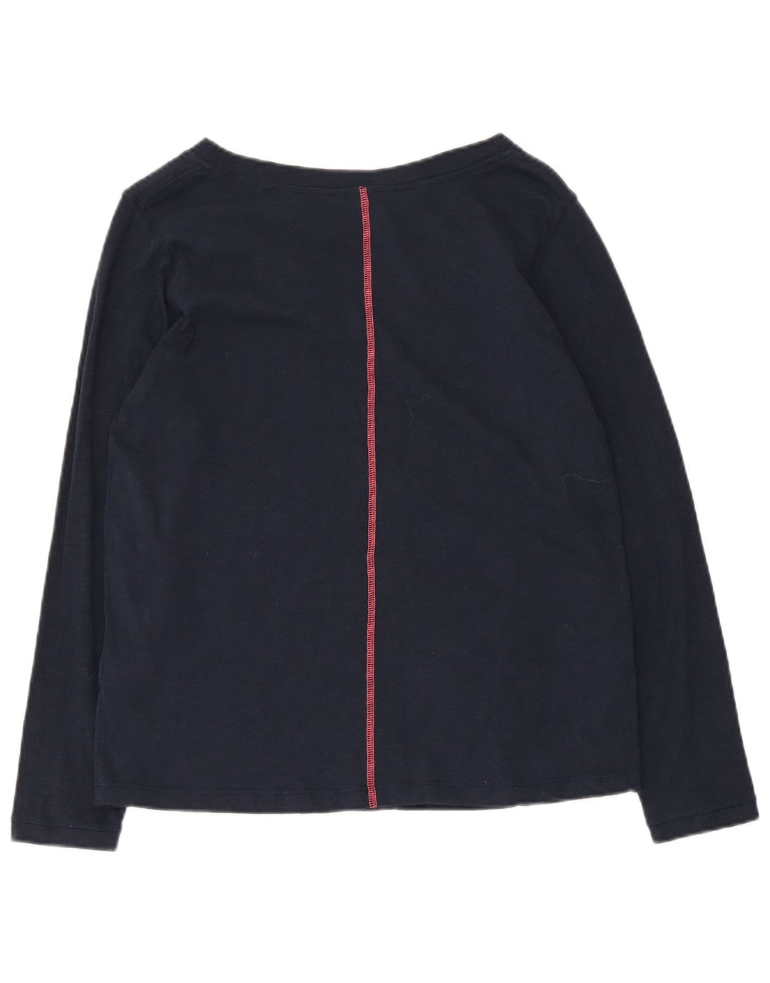 Top da donna a maniche lunghe White Stuff UK 12 cotone medio blu navy