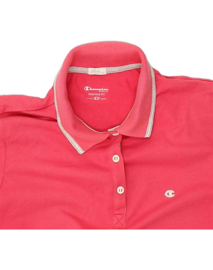 CHAMPION Womens Polo Shirt UK 18 XL Pink | Vintage Champion | Thrift | Second-Hand Champion | Used Clothing | Messina Hembry 