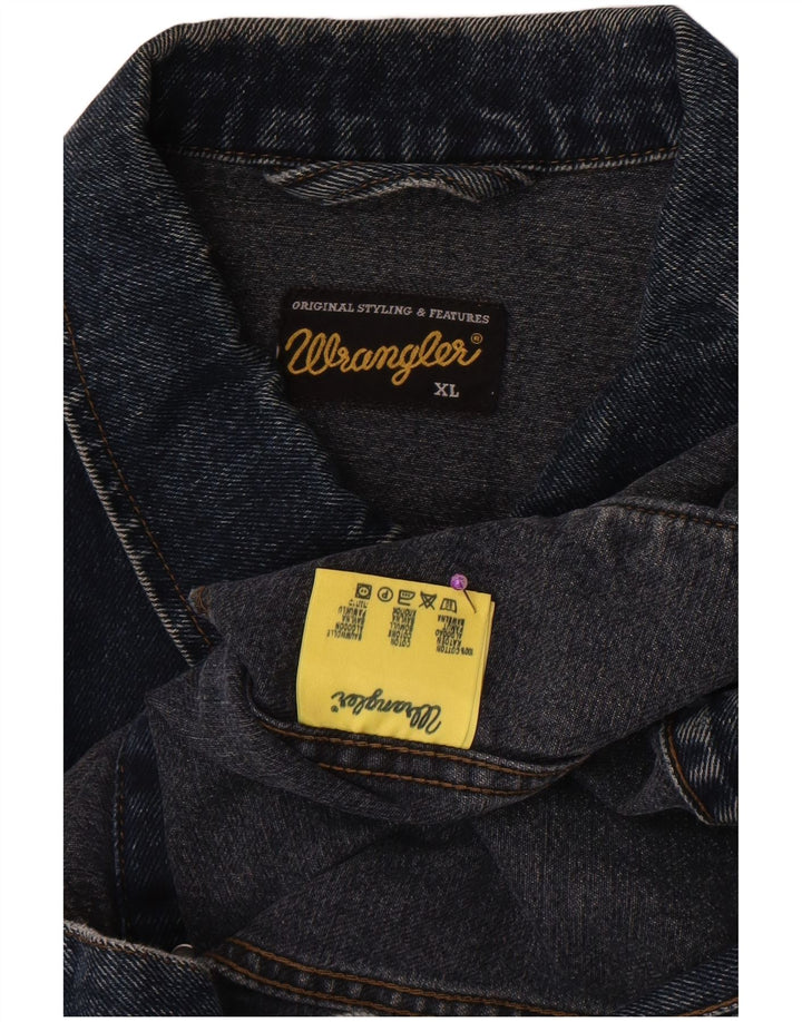 Giacca di jeans da uomo Wrangler UK 42 XL cotone blu