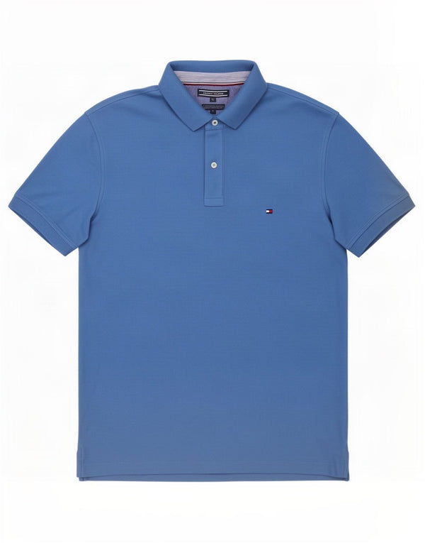 Polo da uomo vestibilità regolare Tommy Hilfiger XL in cotone blu