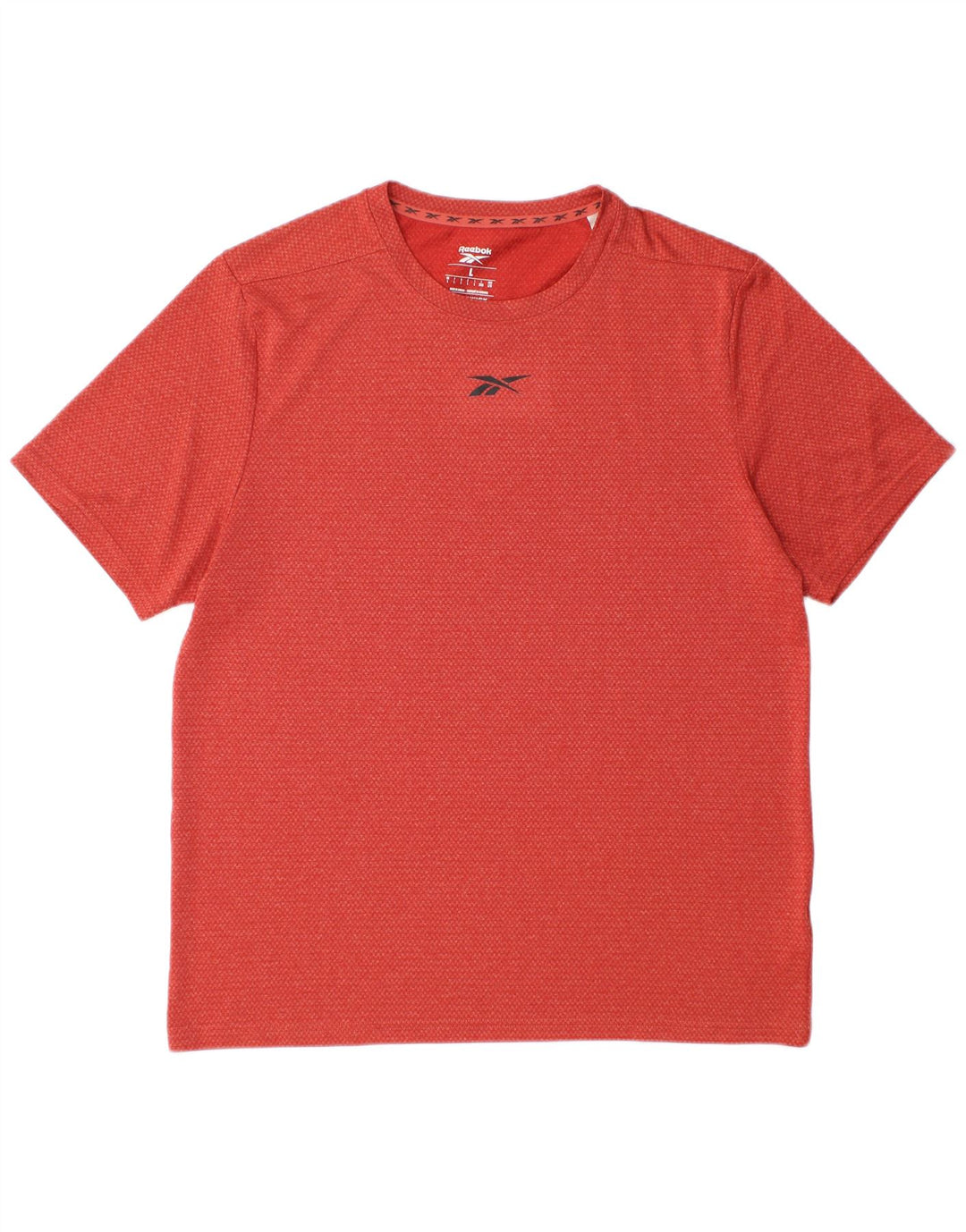 T-shirt Reebok da uomo Top Large rossa in poliestere