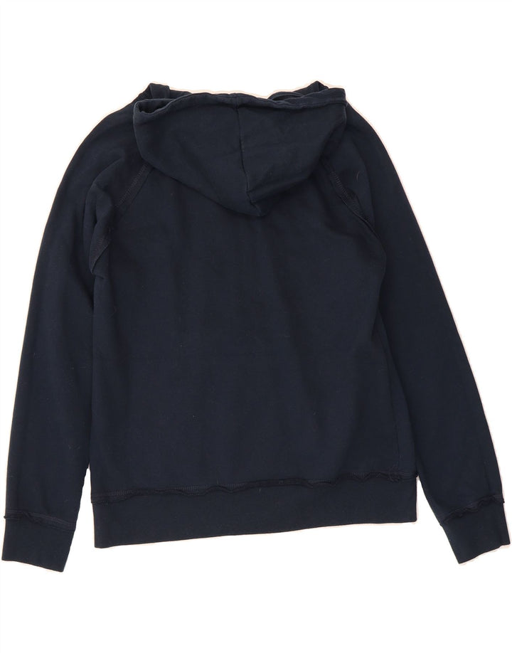 GENUINE MERCHANDISE Womens Hoodie Jumper UK 14 Medium Navy Blue Vintage Genuine Merchandise and Second-Hand Genuine Merchandise from Messina Hembry 