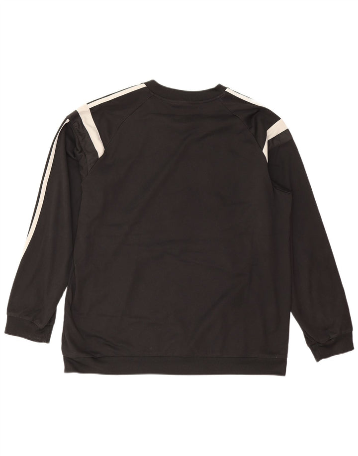 Felpa da uomo Adidas Jumper XL Nero Colourblock Poliestere