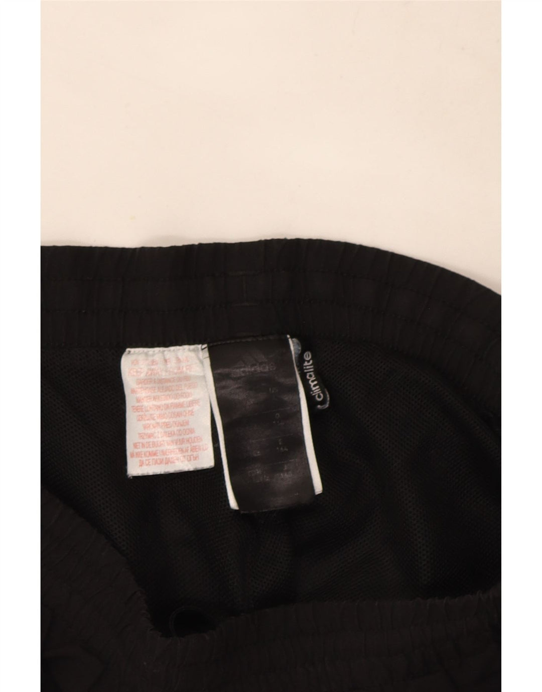Pantaloncini sportivi Adidas Climalite da ragazzo 13-14 anni in poliestere nero
