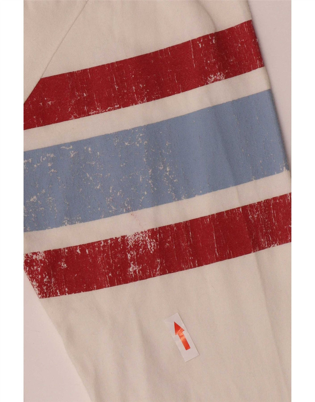 Woolrich Top grafico da uomo a maniche lunghe in cotone bianco grande
