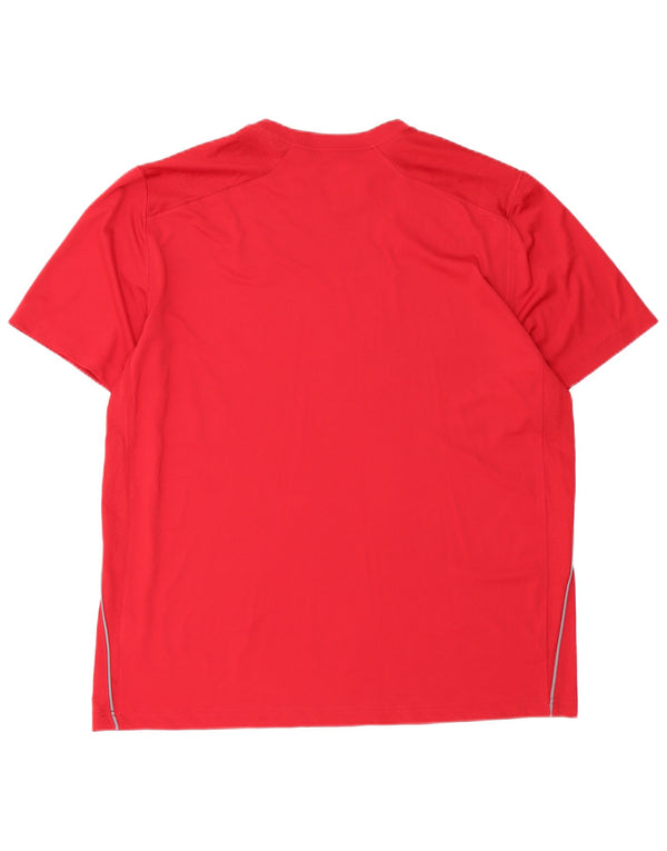 T-shirt Nike Dri Fit da uomo XL rossa in poliestere